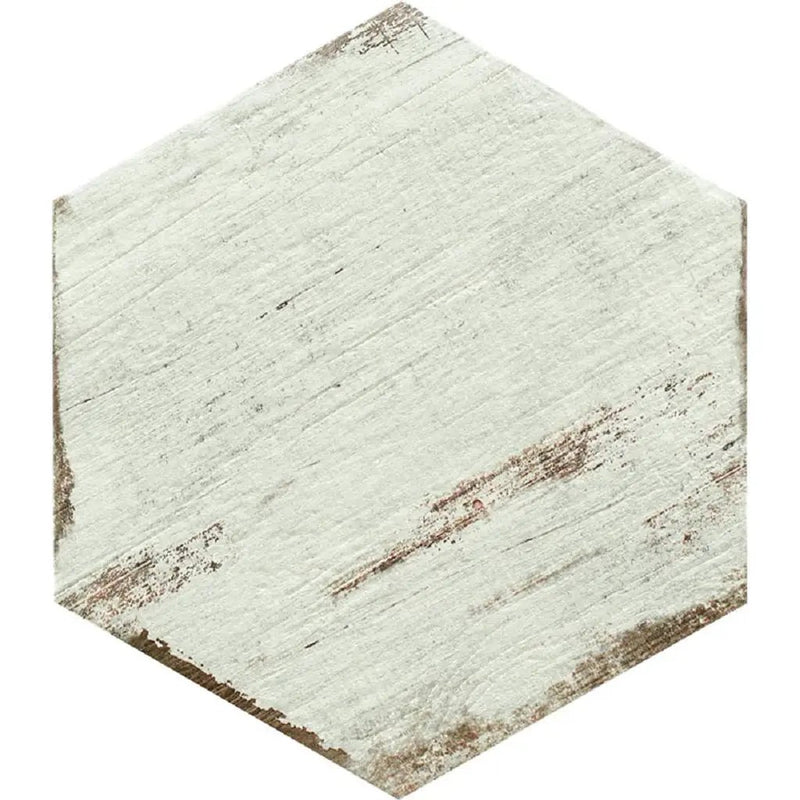 Ivory White 14x14 Matte Hexagon Porcelain Tile (9 pack, 10.8 sq ft/case) by Apollo Tile