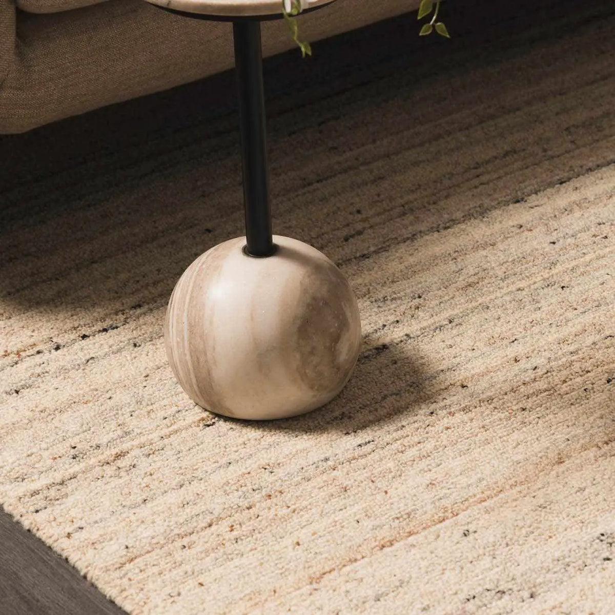 Capote Ivory Area Rug, installed in a room 4