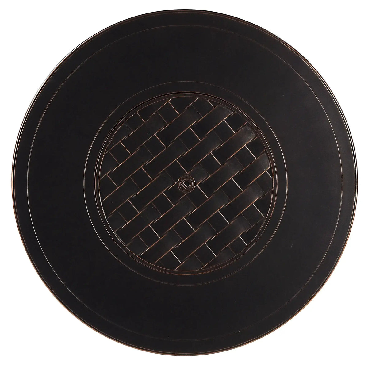 Aluminum 44-in Round Propane Fire Table with Beads, Covers and Lid by Sharicks