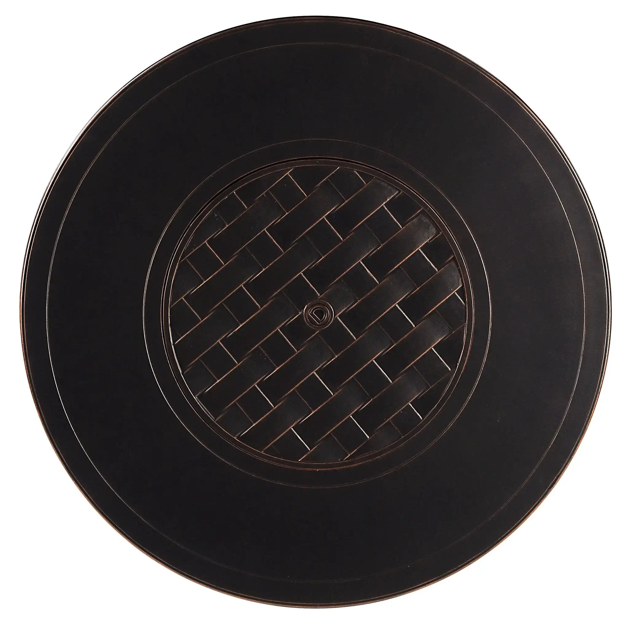Aluminum 44-in Round Propane Fire Table with Beads, Covers and Lid by Sharicks