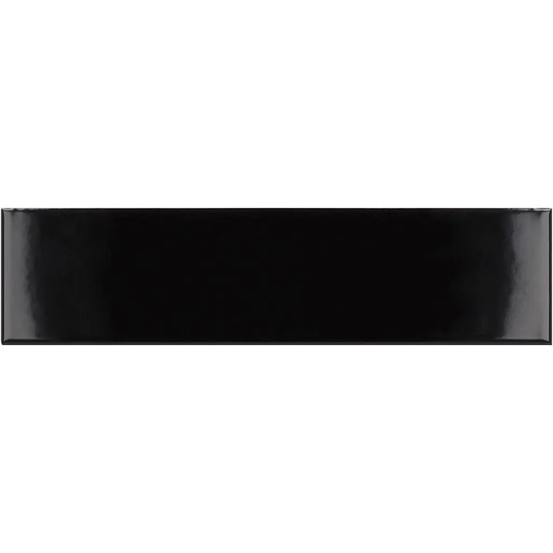 Black 2x8 Glossy Ceramic Subway Tile (60 pack, 6.48 sq ft/case) by Apollo Tile