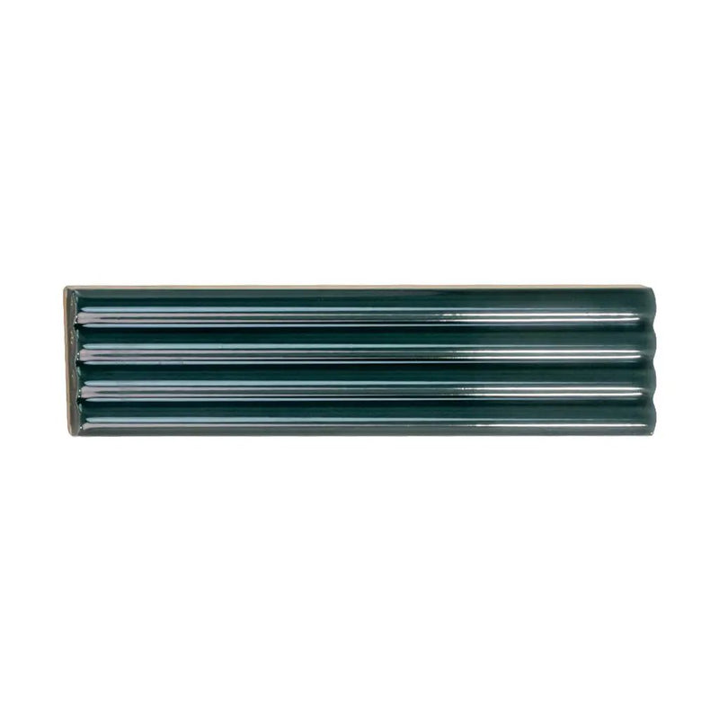 Green 2x8 Glossy Ceramic Subway Deco Tile (38 pack, 4.09 sq ft/case) by Apollo Tile