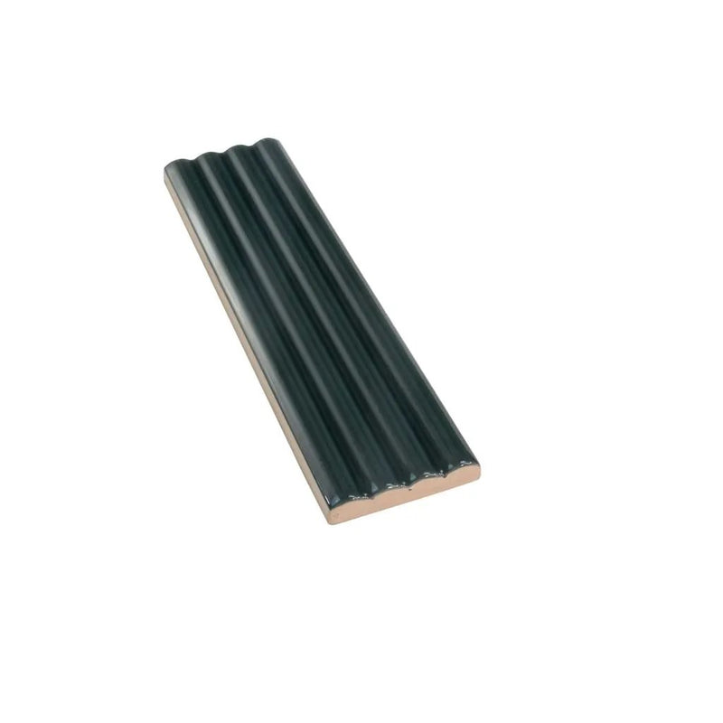 Green 2x8 Glossy Ceramic Subway Deco Tile (38 pack, 4.09 sq ft/case) by Apollo Tile