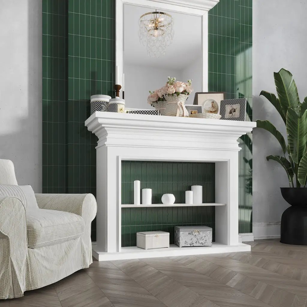 Green 2x8 Glossy Ceramic Subway Tile (60 pack, 6.48 sq ft/case) by Apollo Tile
