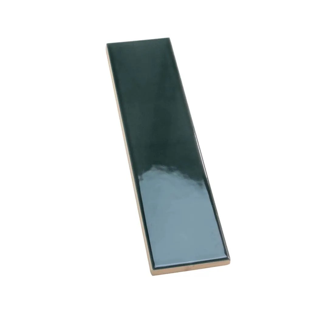 Green 2x8 Glossy Ceramic Subway Tile (60 pack, 6.48 sq ft/case) by Apollo Tile