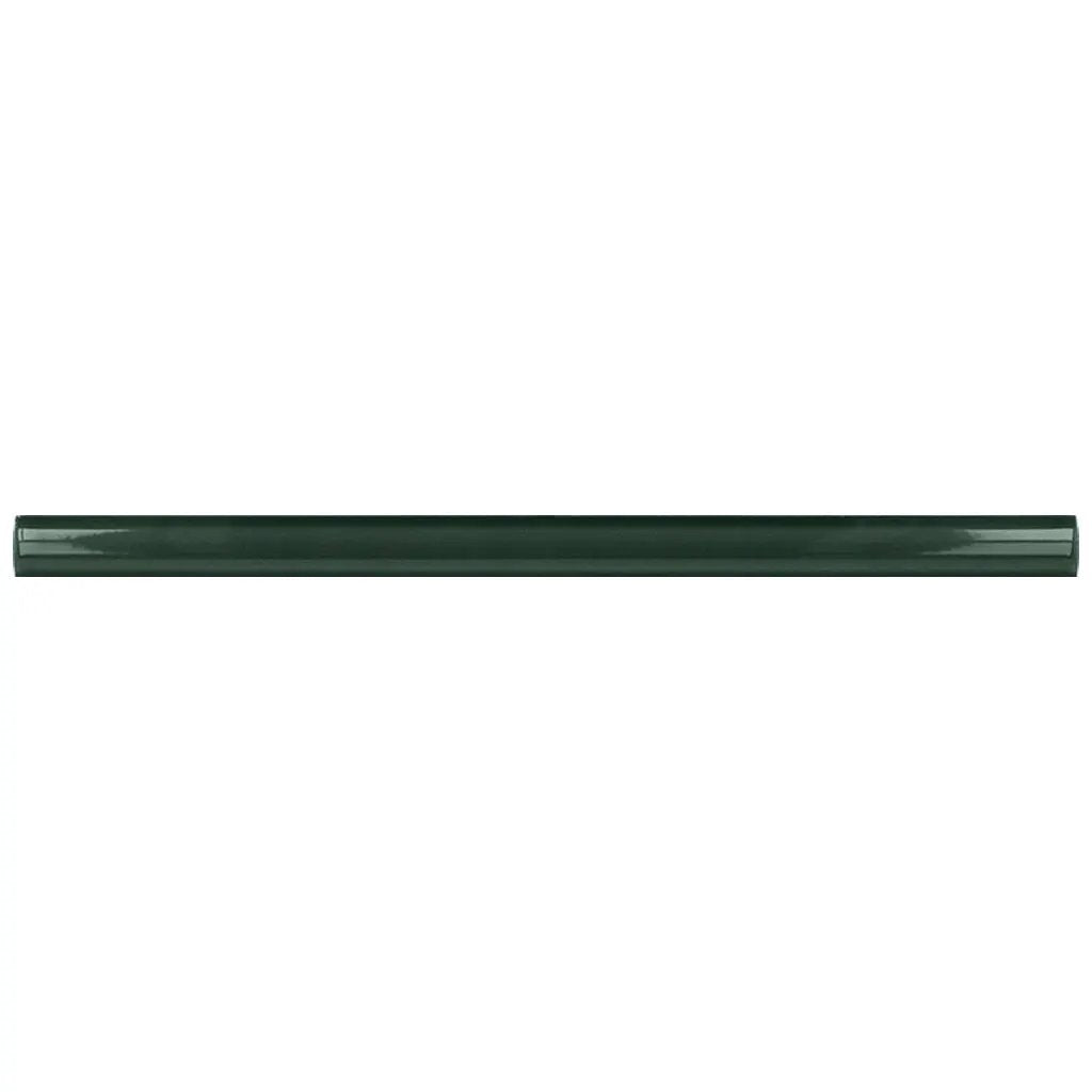 Green 0.5x8 Glossy Ceramic Pencil Tile Trim (10 pack, 0.3 sq ft/case) by Apollo Tile