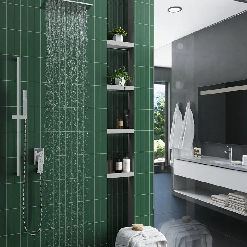 Green 2x8 Matte Ceramic Subway Deco Tile (42 pack, 4.52 sq ft/case) by Apollo Tile