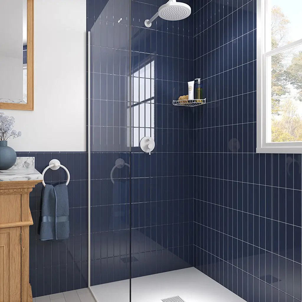 Blue 2x8 Glossy Ceramic Subway Tile (60 pack, 6.48 sq ft/case) by Apollo Tile