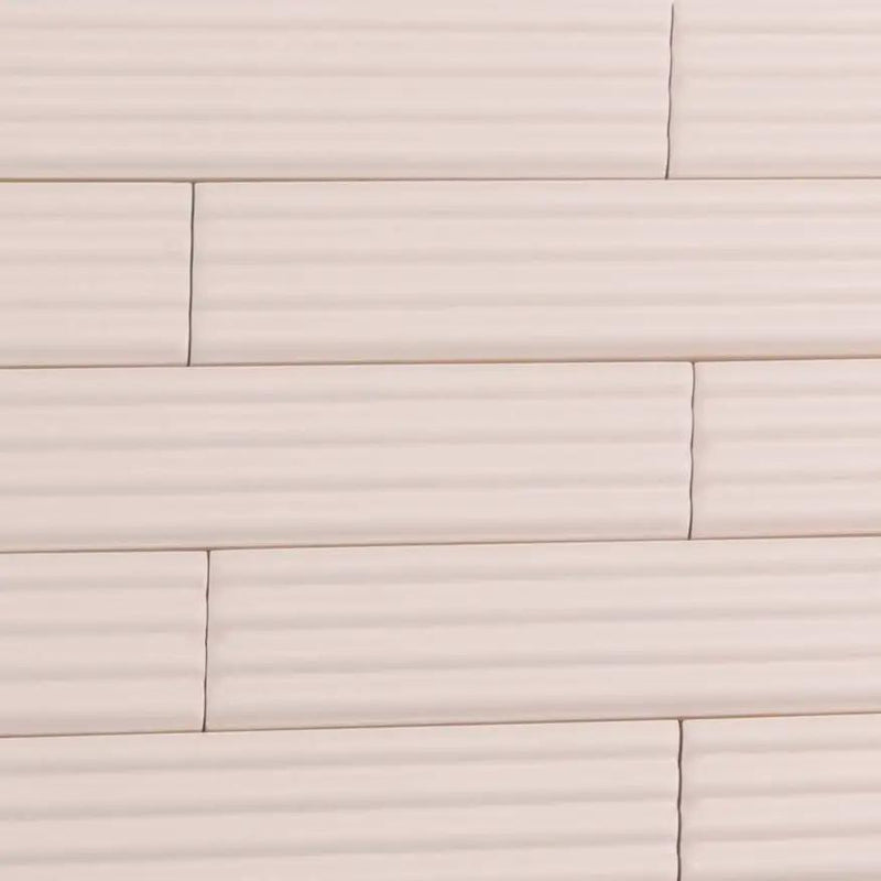 Pink 2x8 Matte Ceramic Subway Deco Tile (42 pack, 4.54 sq ft/case) by Apollo Tile