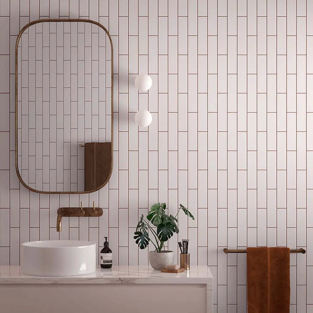 Pink 2x8 Glossy Ceramic Subway Tile (60 pack, 6.46 sq ft/case) by Apollo Tile