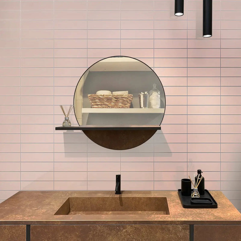 Pink 2x8 Glossy Ceramic Subway Tile (60 pack, 6.46 sq ft/case) by Apollo Tile