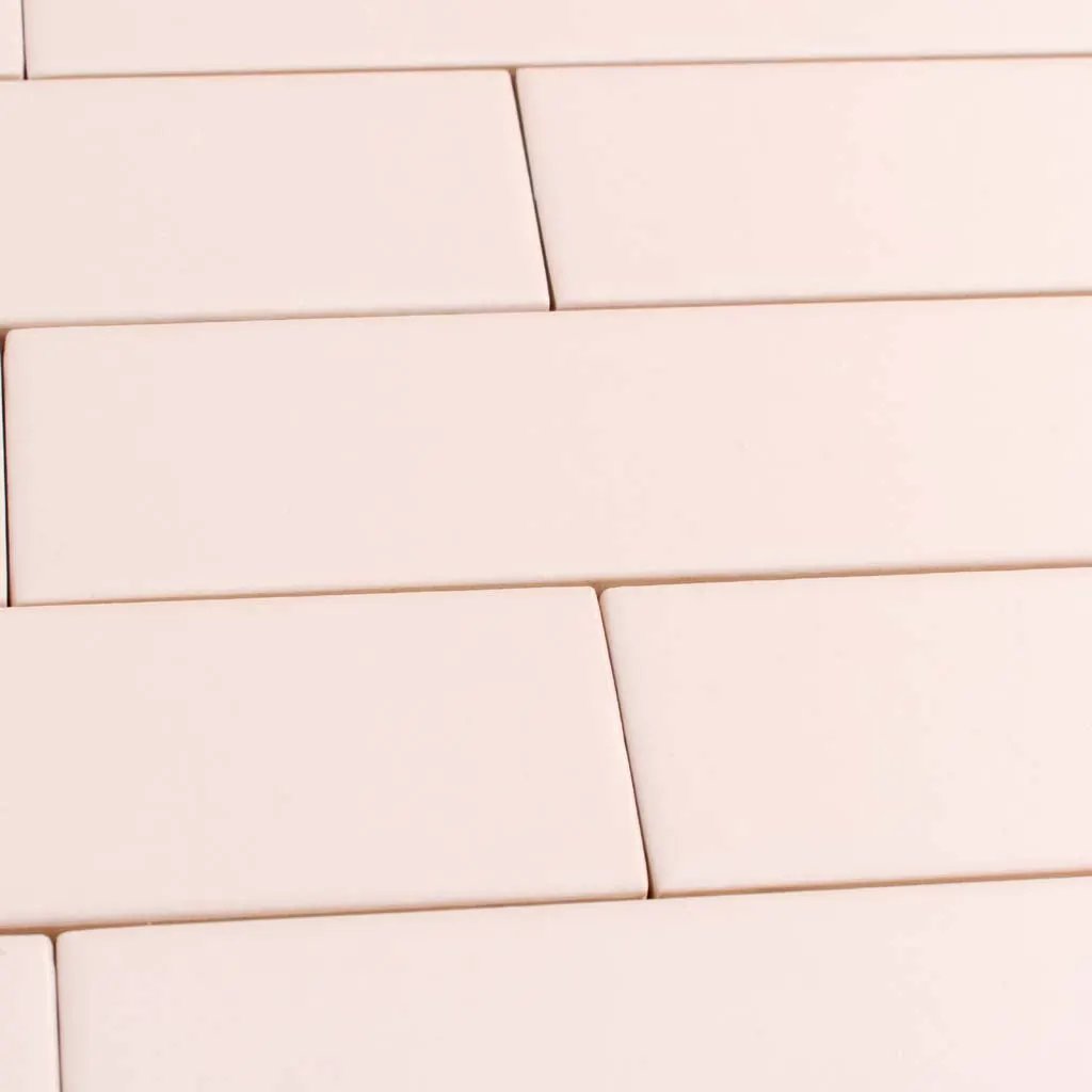 Pink 2x8 Matte Ceramic Subway Tile (60 pack, 6.46 sq ft/case) by Apollo Tile