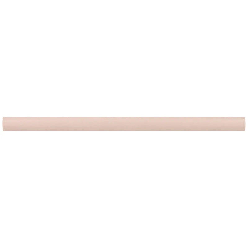 Pink 0.5x8 Matte Ceramic Pencil Tile Trim (10 pack, 0.3 sq ft/case) by Apollo Tile