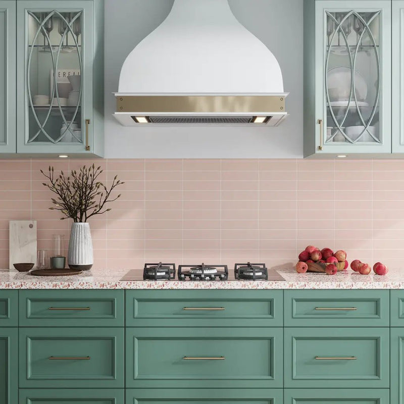 Pink 2x8 Matte Ceramic Subway Tile (60 pack, 6.46 sq ft/case) by Apollo Tile