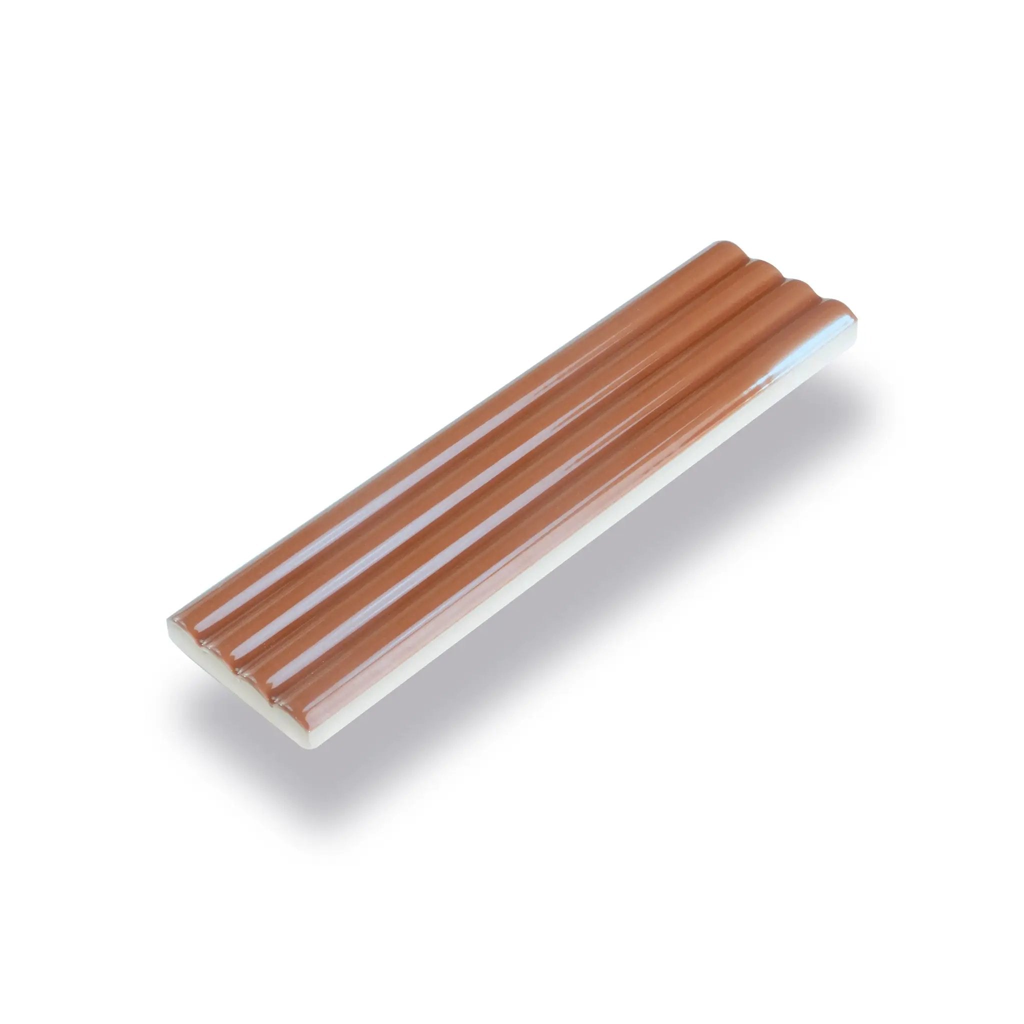 Red 2x8 Glossy Ceramic Subway Deco Tile (38 pack, 4.09 sq ft/case) by Apollo Tile