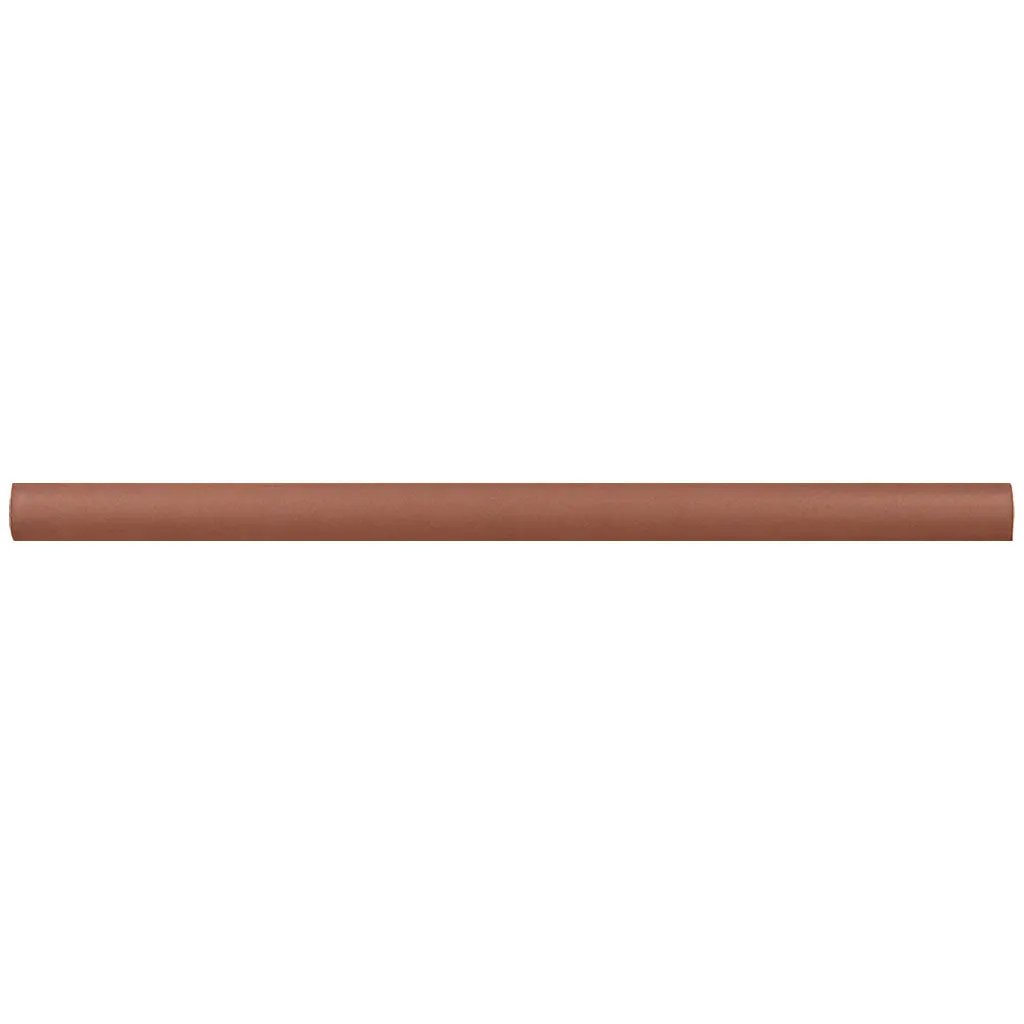 Red 0.5x8 Matte Ceramic Pencil Tile Trim (10 pack, 0.3 sq ft/case) by Apollo Tile