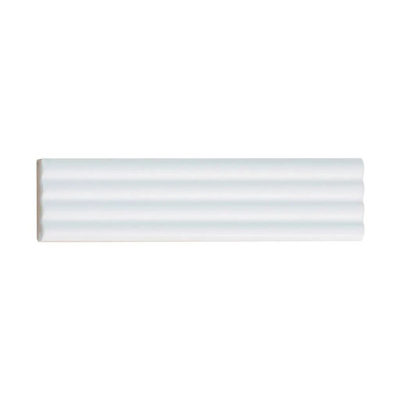 White 2x8 Matte Ceramic Subway Deco Tile (38 pack, 4.1 sq ft/case) by Apollo Tile