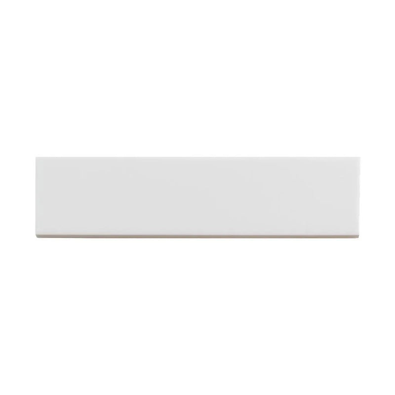 White 2x8 Matte Ceramic Subway Tile (60 pack, 6.46 sq ft/case) by Apollo Tile