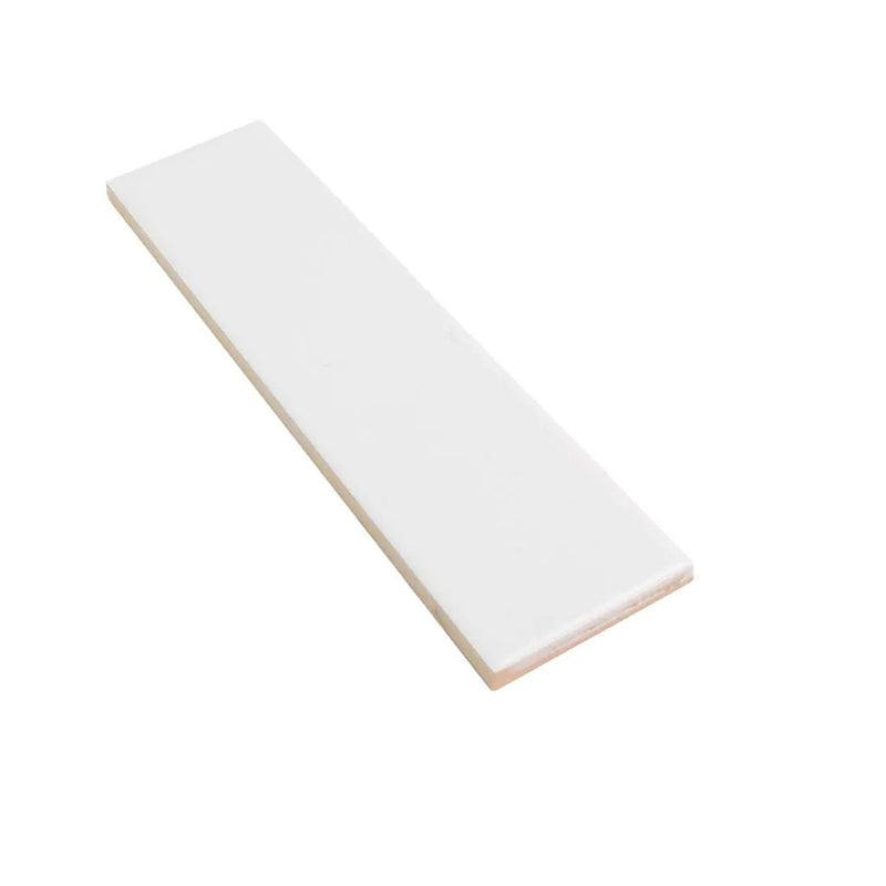 White 2x8 Matte Ceramic Subway Tile (60 pack, 6.46 sq ft/case) by Apollo Tile