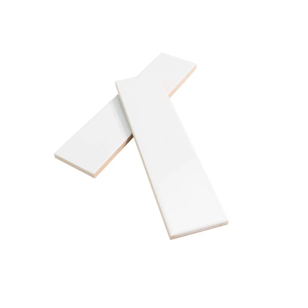White 2x8 Matte Ceramic Subway Tile (60 pack, 6.46 sq ft/case) by Apollo Tile