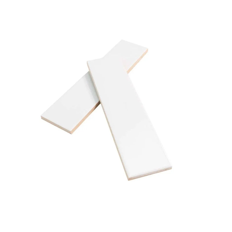 White 2x8 Matte Ceramic Subway Tile (60 pack, 6.46 sq ft/case) by Apollo Tile