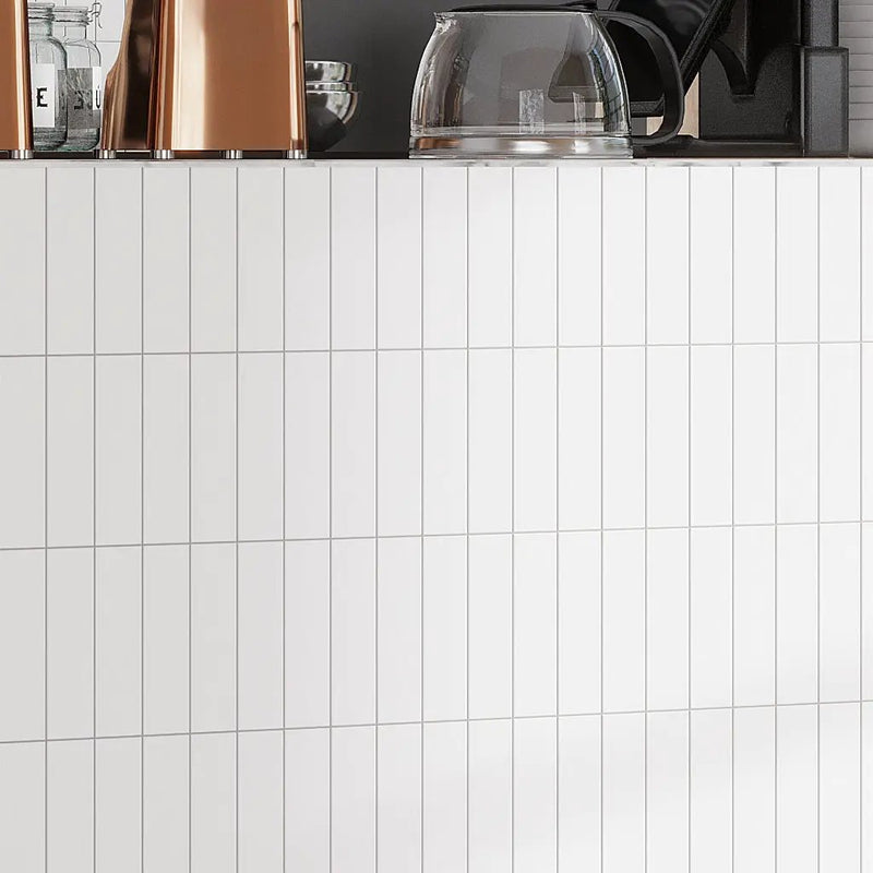White 2x8 Matte Ceramic Subway Tile (60 pack, 6.46 sq ft/case) by Apollo Tile