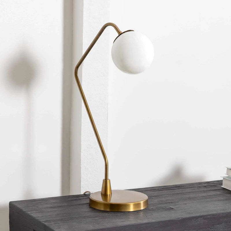 Rimpeso Gold Brass Table Lamp - Clearance by Boutique Rugs