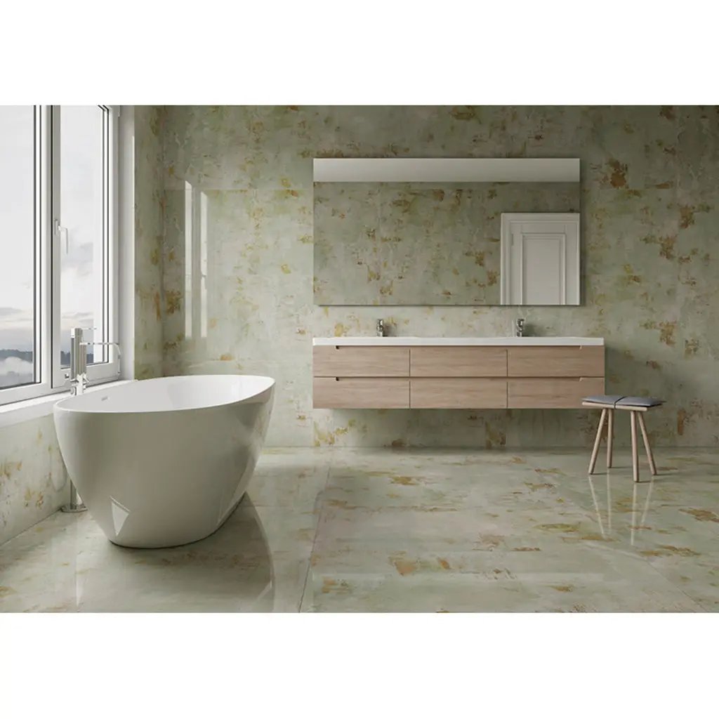 Moss Green 20x40 Natural Porcelain Large Format Tile (3 pack, 15.99 sq ft/case) by Apollo Tile