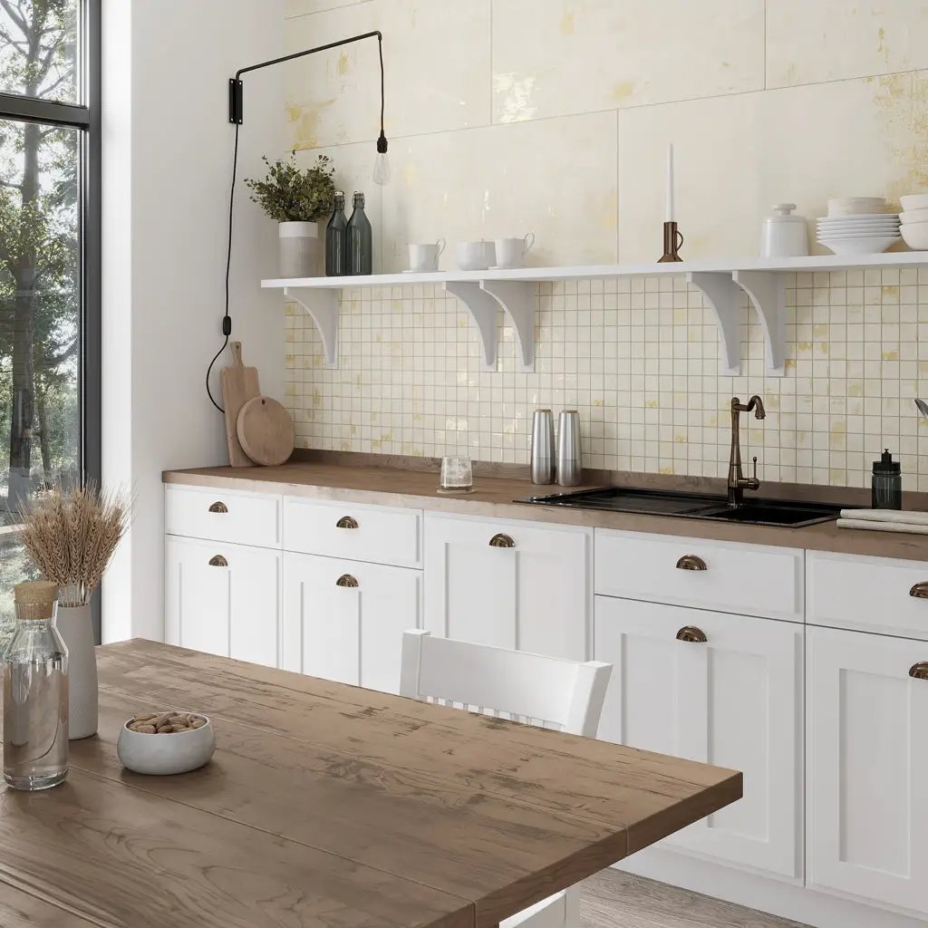 Light Beige 20x40 Natural Porcelain Large Format Tile (3 pack, 15.99 sq ft/case) by Apollo Tile