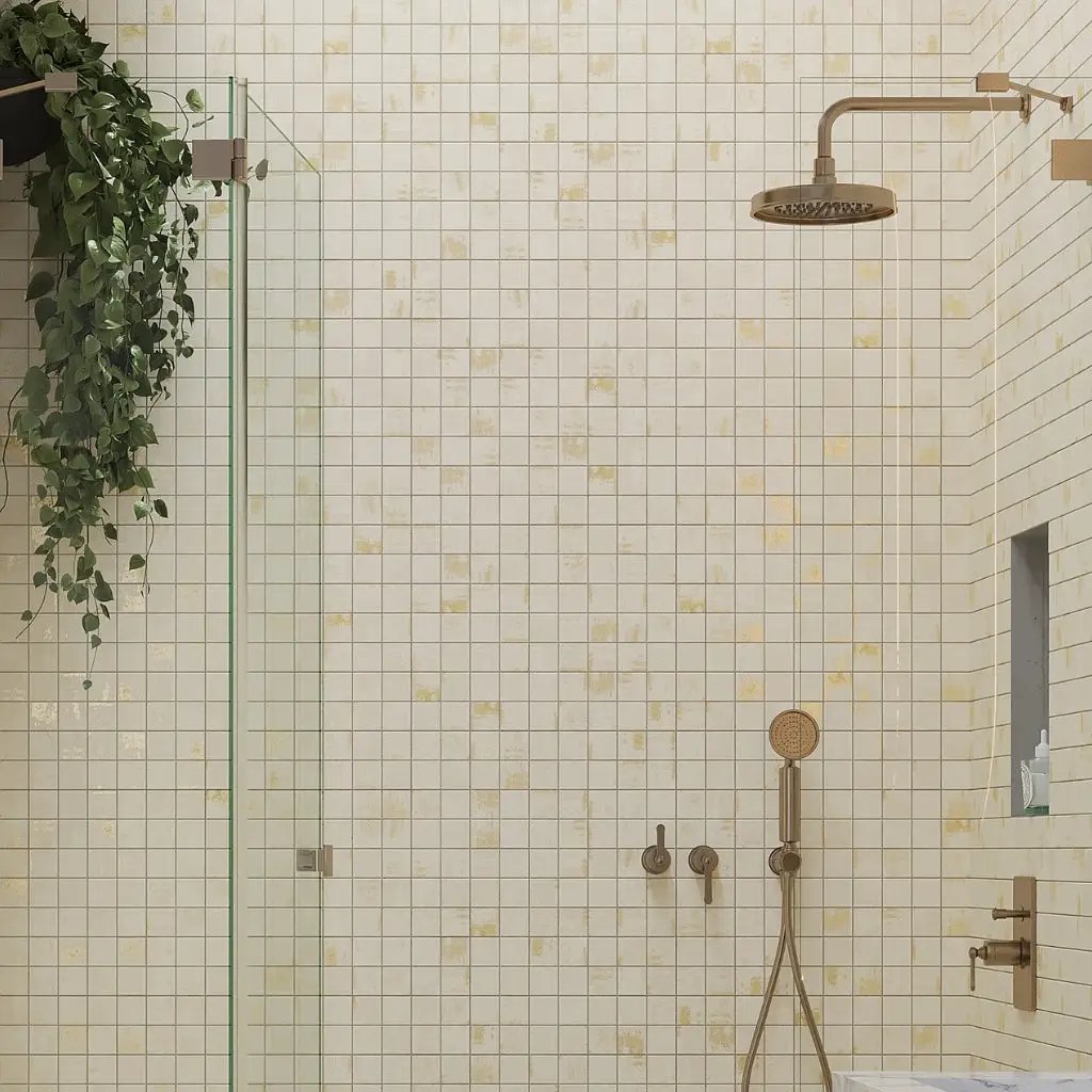 Light Beige 12x12 Natural Uniform Square Porcelain Mosaic Tile (8 pack, 7.62 sq ft/case) by Apollo Tile