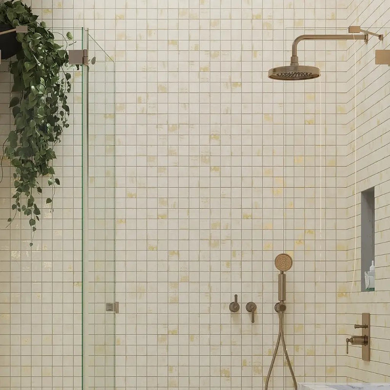 Light Beige 12x12 Natural Uniform Square Porcelain Mosaic Tile (8 pack, 7.62 sq ft/case) by Apollo Tile