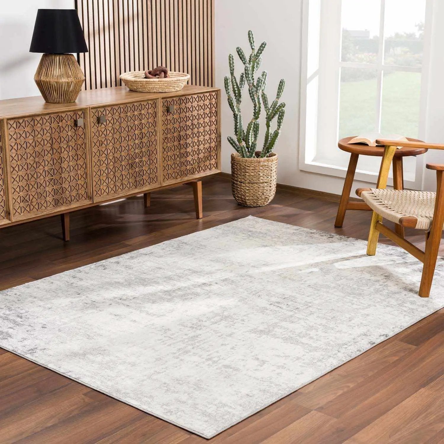Kalanganan Abstract Gray Rug - Clearance by Boutique Rugs