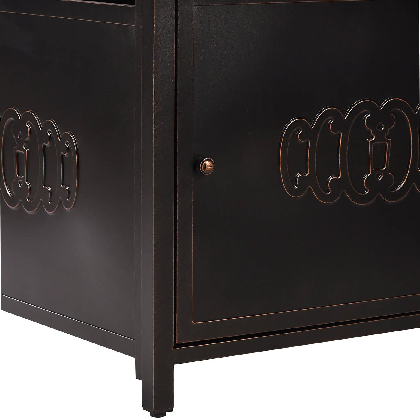 Aluminum 42-in Square Propane Fire Table with Beads, Covers and Lid by Sharicks