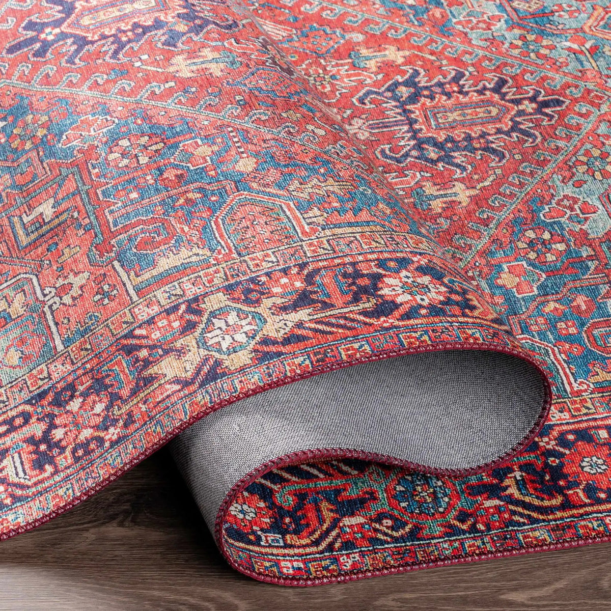 Ronneby Red Traditional Area Rug, photo 12 of 13