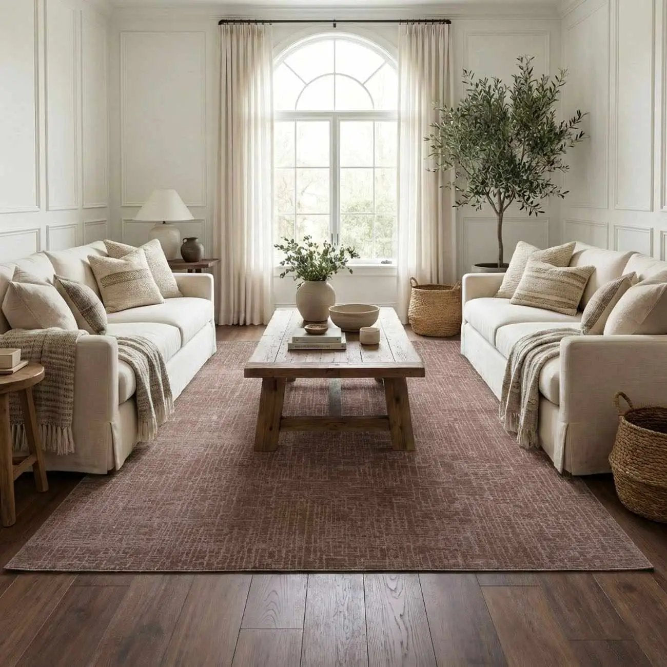 Leanna Light Brown Washable Area Rug by Boutique Rugs