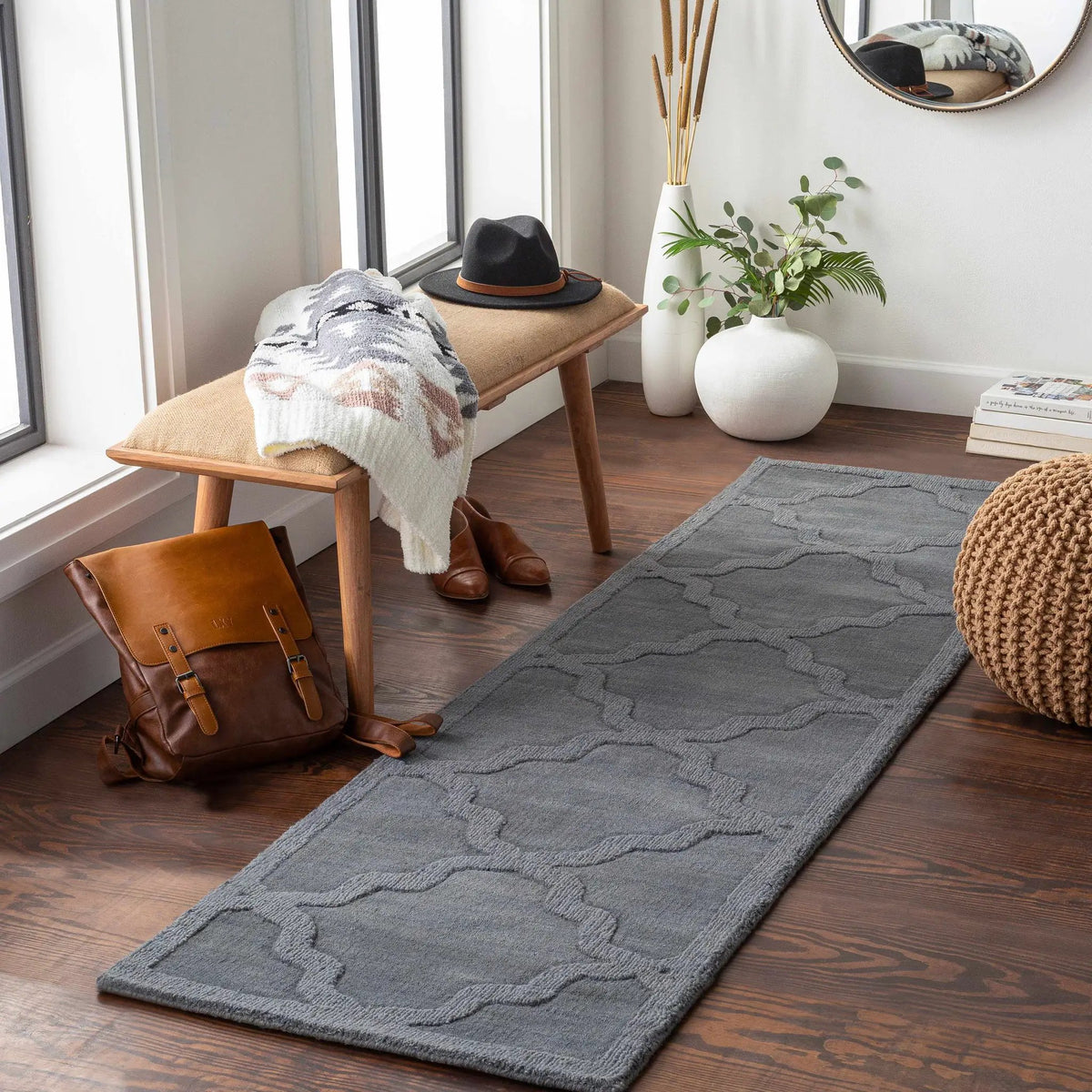 Ropesville Wool Area Rug - Clearance, installed in a room 2