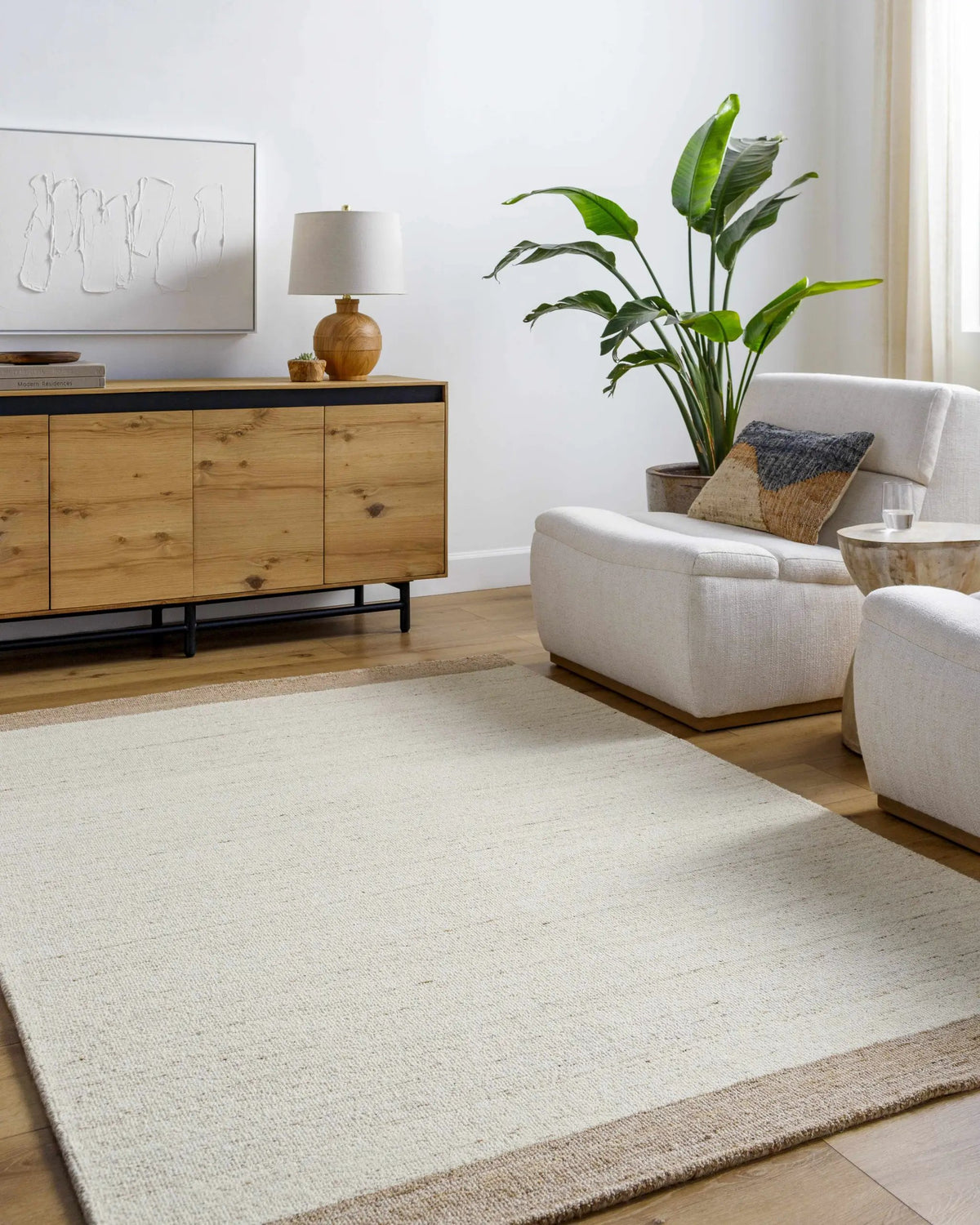 Amabel Area Rug, installed in a room