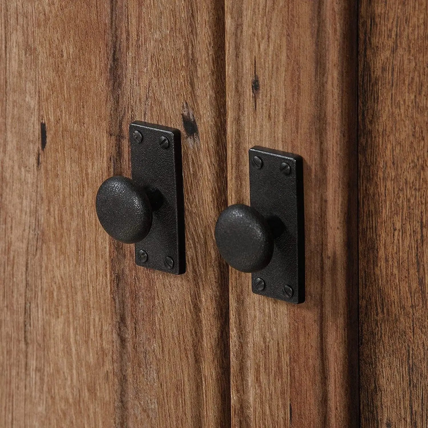 Rustic Oak Drawer and Garment Rod Wardrobe Armoire by HomePacific