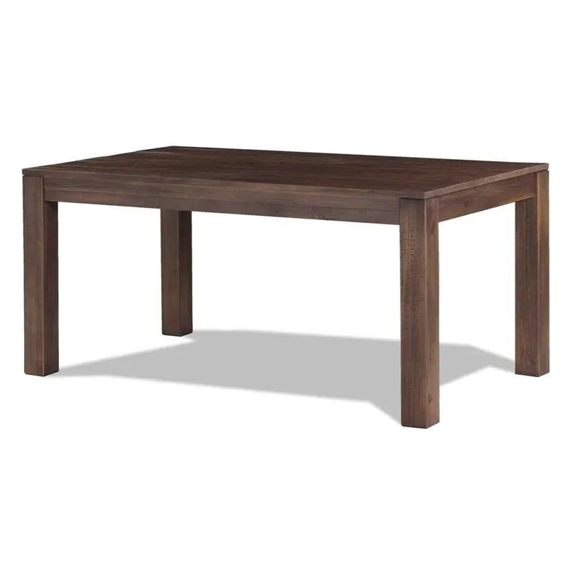 Modern Farmhouse 63-inch Solid Wood Dining Table in Rustic Brown Finish by HomePacific