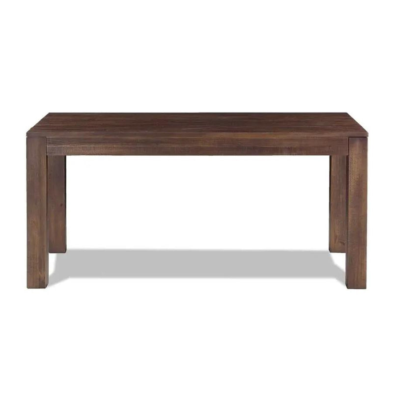 Modern Farmhouse 63-inch Solid Wood Dining Table in Rustic Brown Finish by HomePacific