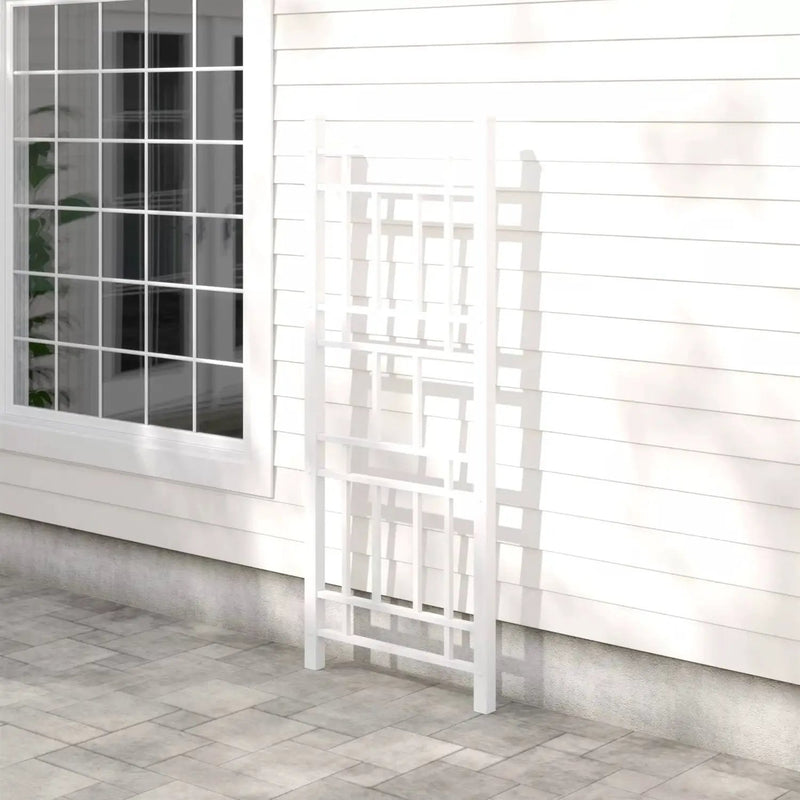 75-inch White Vinyl Outdoor Garden Trellis - Made in USA by HomePacific