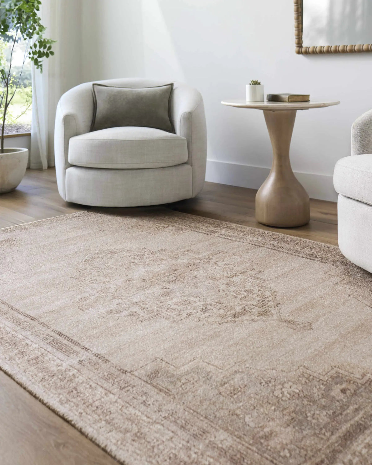 Luciana Handmade Galey Alix x LIVABLISS GALU-2302 Area Rug, installed in a room