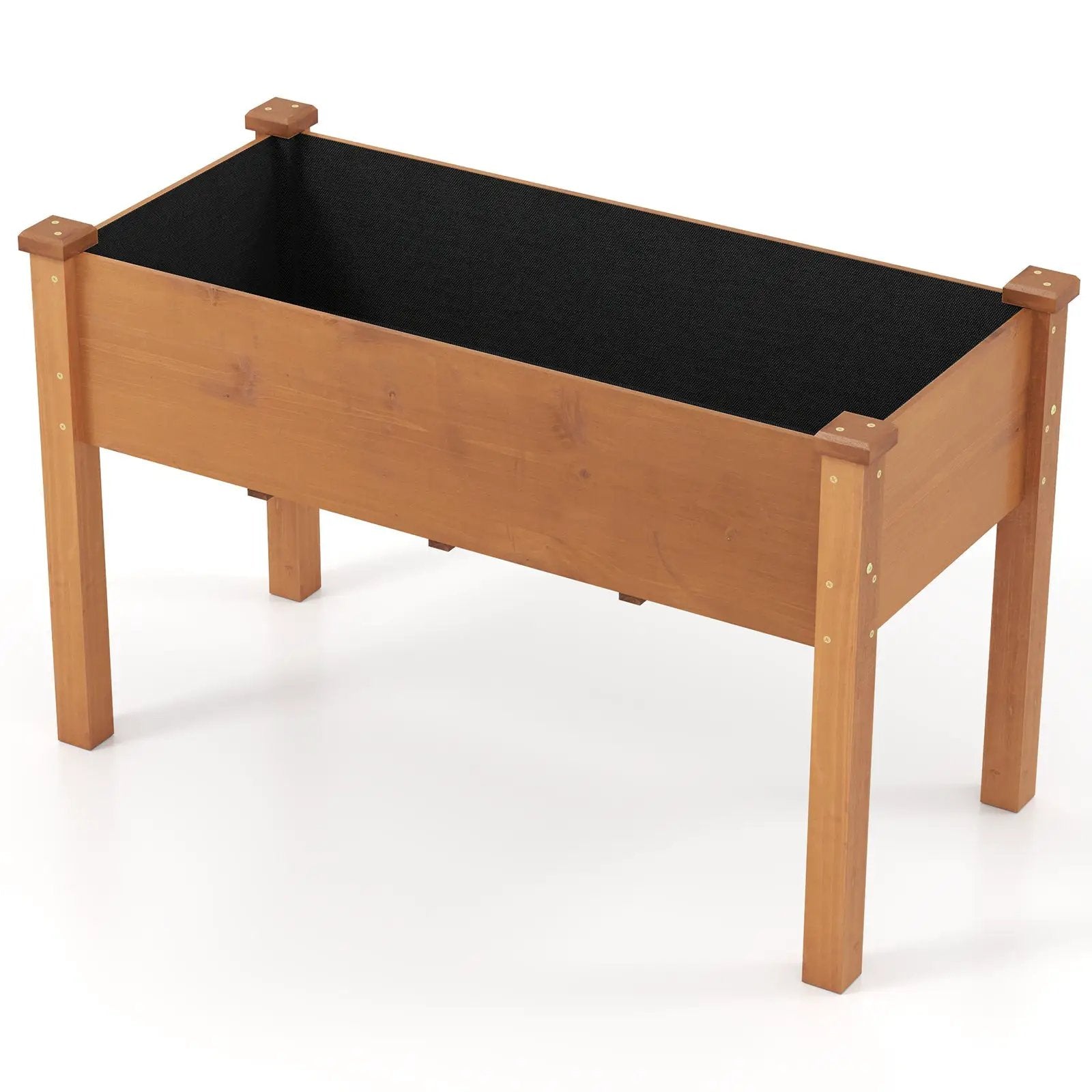 Raised Garden Bed with Legs and Drainage Holes for Backyard-Brown by DirectDeals