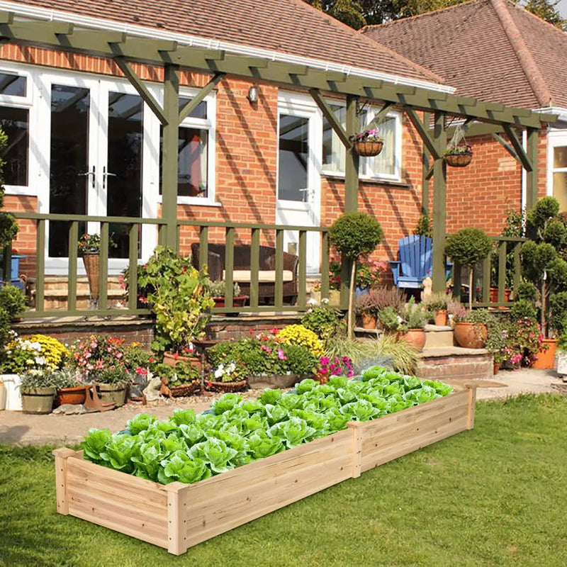 Wooden Vegetable Raised Garden Bed for Backyard Patio Balcony by DirectDeals