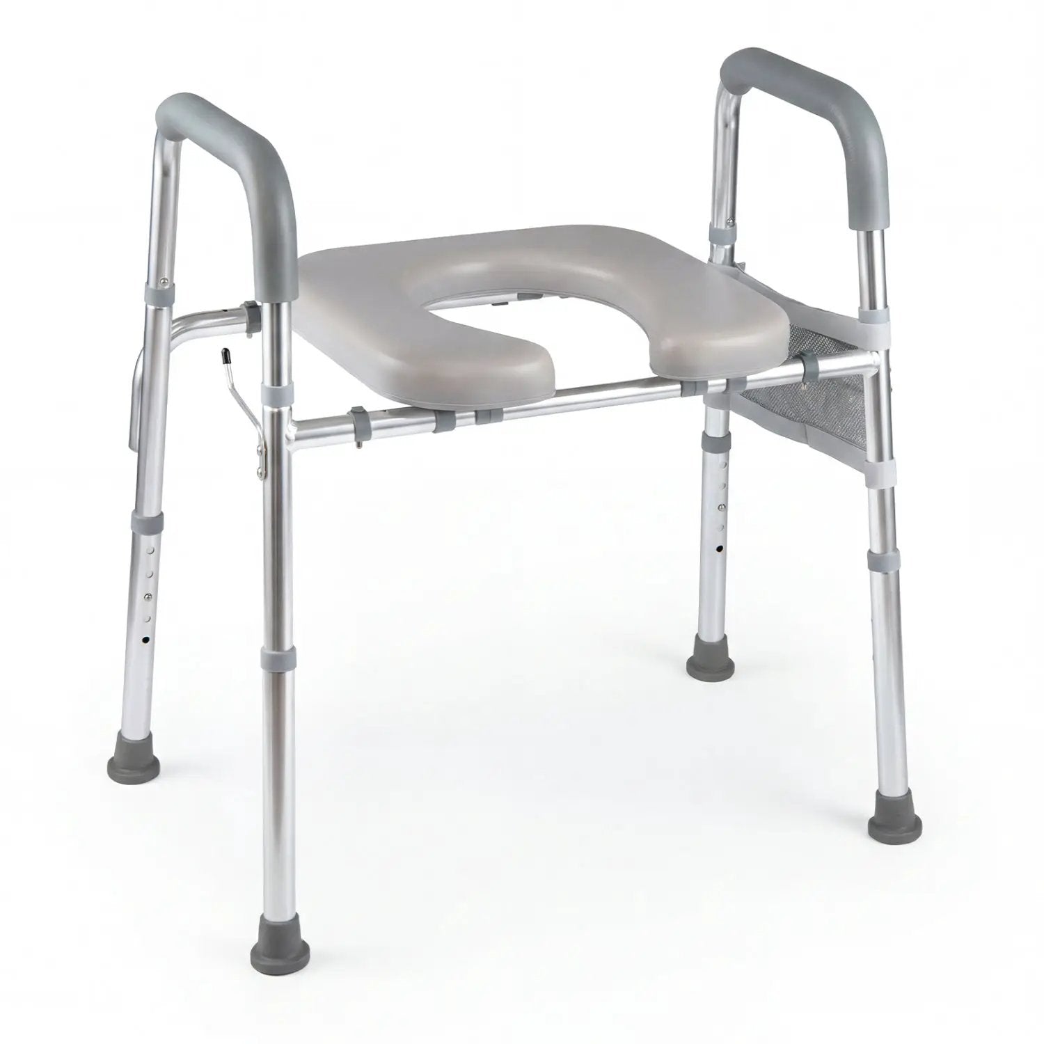 Raised Toilet Seat with Handles and Padded Arms for Seniors by DirectDeals