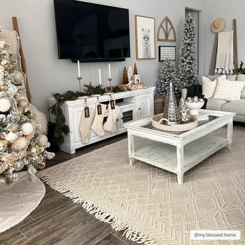Ramsbury Beige Area Rug by Hauteloom