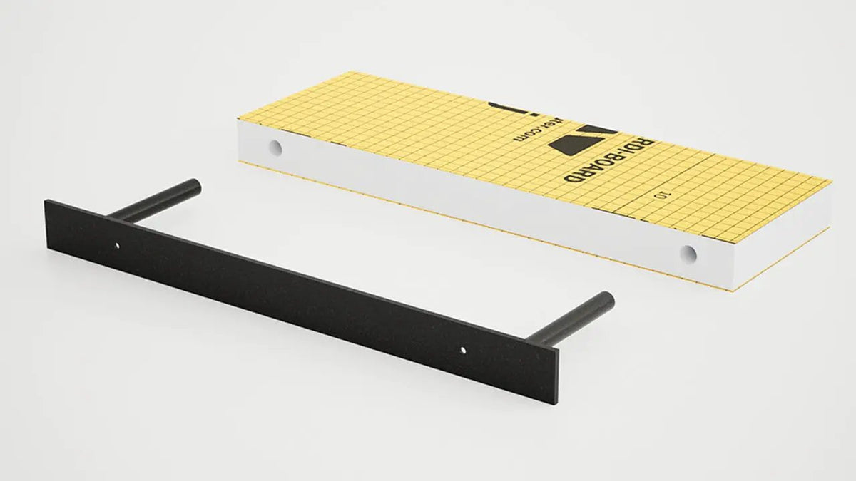 The Original™ Ready-to-Tile Free Floating Shelf with Orange Waterproof Board by The Original Granite Bracket