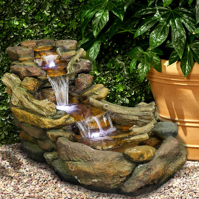 Resin Driftwood Creek Horizontal Outdoor Fountain 39 in, photo 2 of 11