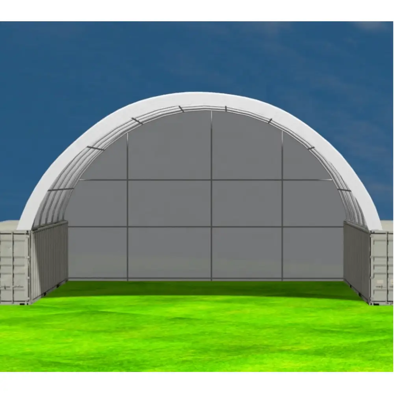 Back Wall for Container Canopy Shelter 40'x40'x13' by Chery Industrial