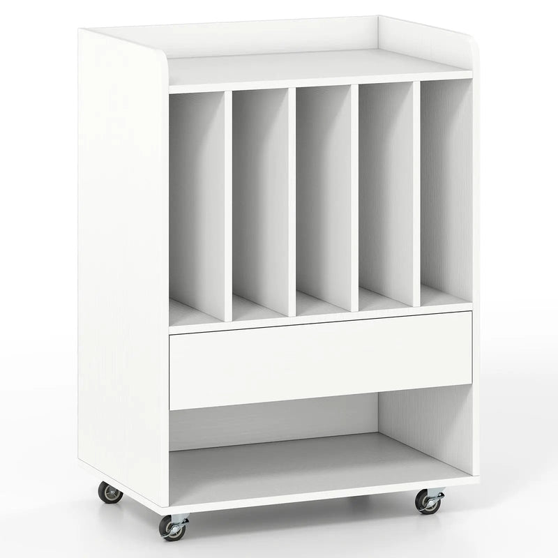 Record Player Stand Turntable Stand with Drawer and Record Holder by DirectDeals